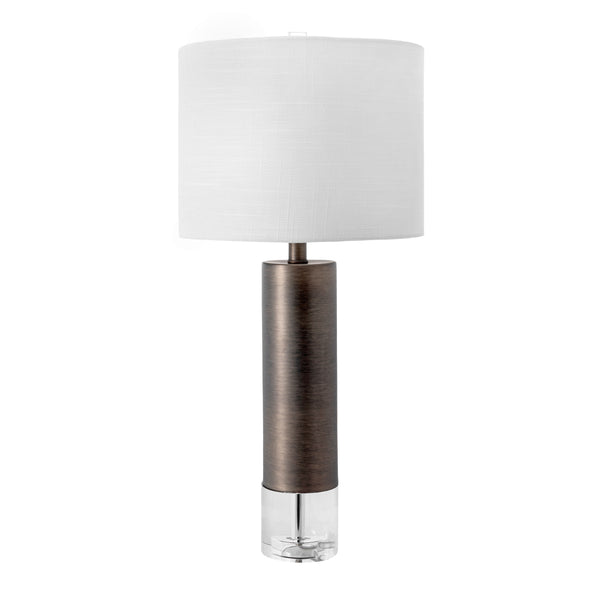 nuloom Warwick 28" Metal Table Lamp Grey