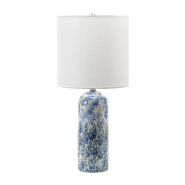 nuloom Watts 25" Ceramic Table Lamp Blue