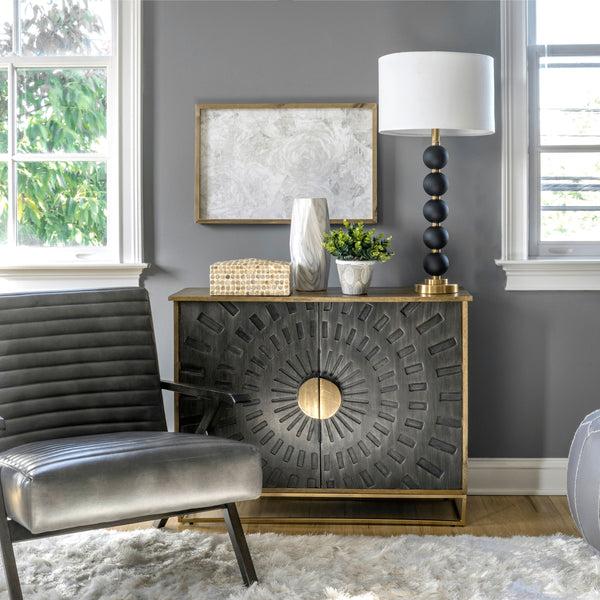 Nuloom Waverly 31" Iron Table Lamp Black