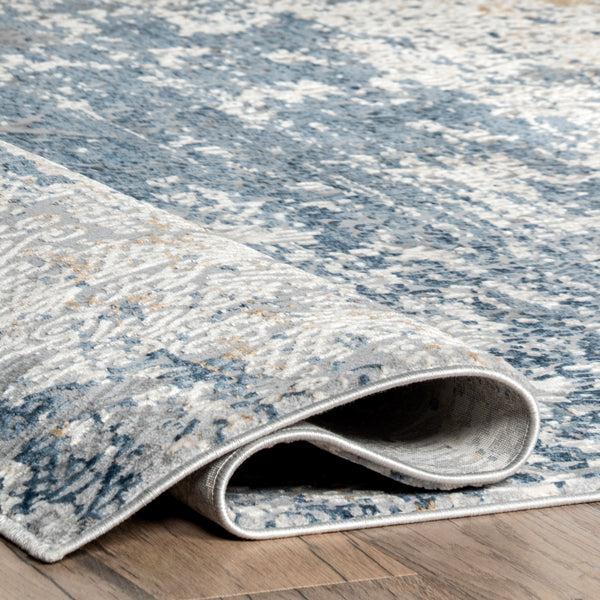 Nuloom Wilde Abstract Distressed Area Rug Blue