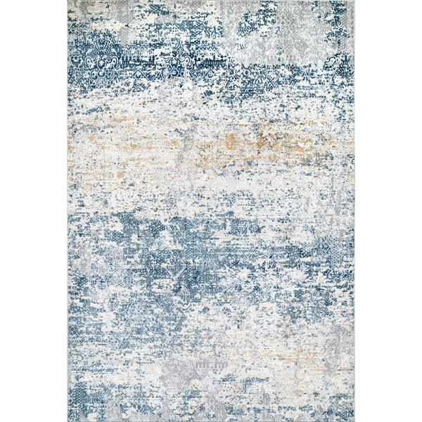 nuloom Wilde Abstract Distressed Area Rug Blue