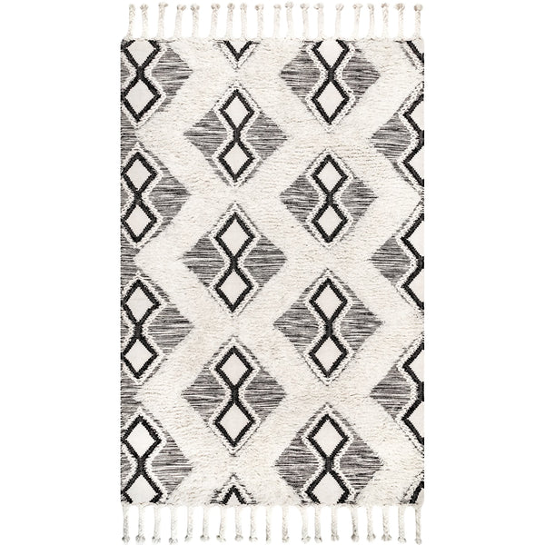 nuloom Yara Shaggy Helix Diamonds Area Rug Grey