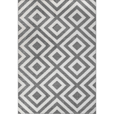 nuloom Zadie Geometric Area Rug Light Grey