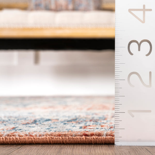 Nuloom Zara Vintage Medallion Area Rug Rust