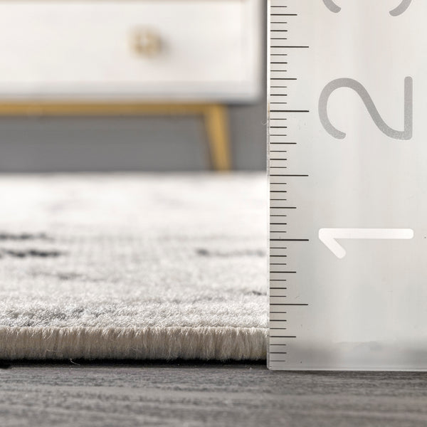 Nuloom Zola Geometric Moroccan Area Rug Gray