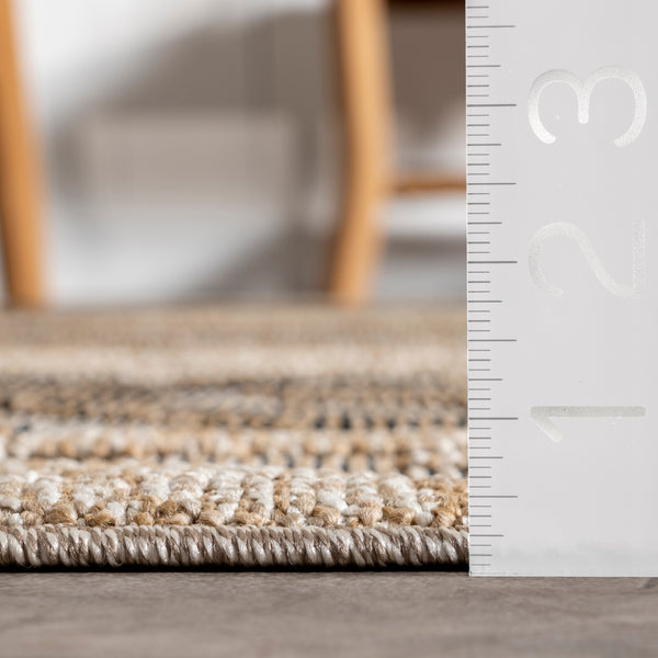 Nuloom Oliva Modern Diamond Indoor/Outdoor Area Rug Beige