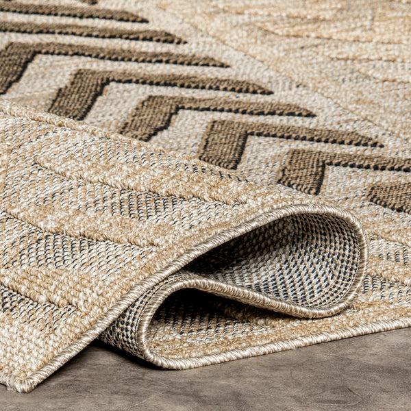 Nuloom Oliva Modern Diamond Indoor/Outdoor Area Rug Beige