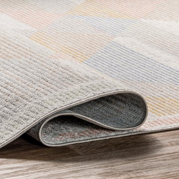 Nuloom Ophelia Vintage Geometric Machine Washable Area Rug Beige