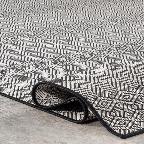 Nuloom Paloma Abstract Geometric Indoor/Outdoor Area Rug Gray