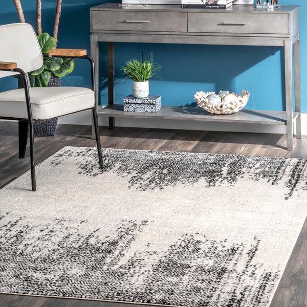 Nuloom Penelope Faded Tribal Chevrons Area Rug Grey