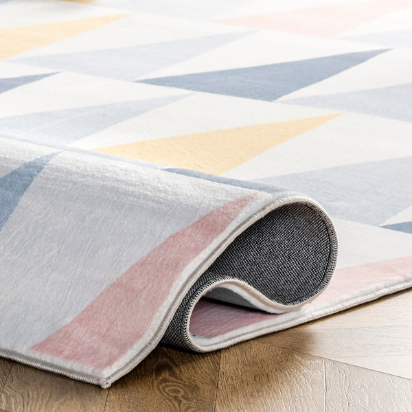 Nuloom Penny Kids Geometric Nursery Or Playroom Area Rug Multi