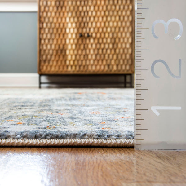 Nuloom Penny Vintage Floral Medallion Area Rug Gray