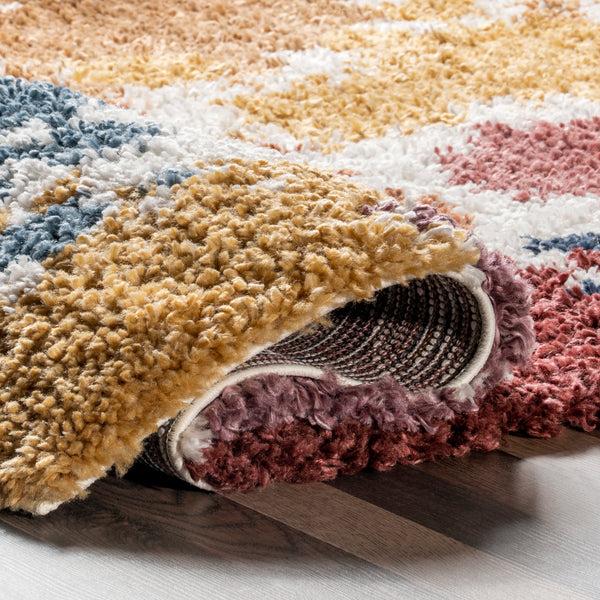 Nuloom Queenie Colorful Splatter Kids Shag Area Rug Multi