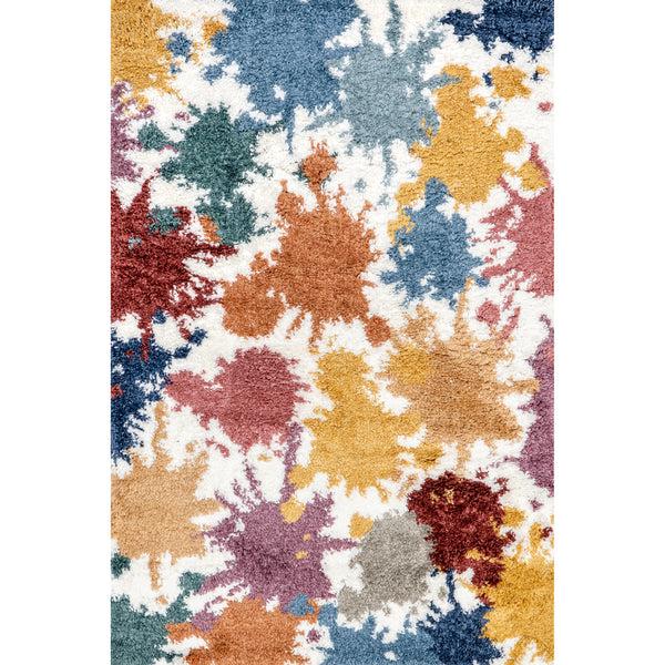 nuloom Queenie Colorful Splatter Kids Shag Area Rug Multi