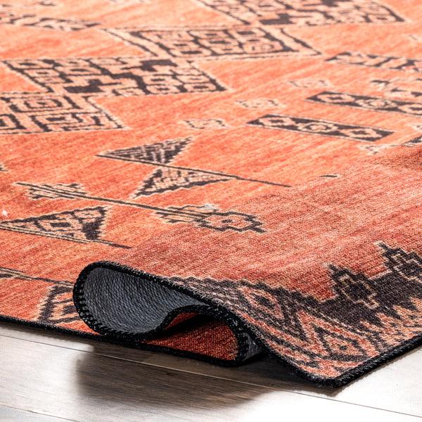Nuloom Quincy Cotton-Blend Traditional Area Rug Rust