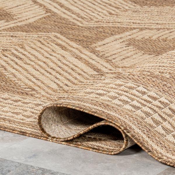 Nuloom Ranya Tribal Indoor/Outdoor Area Rug Light Brown