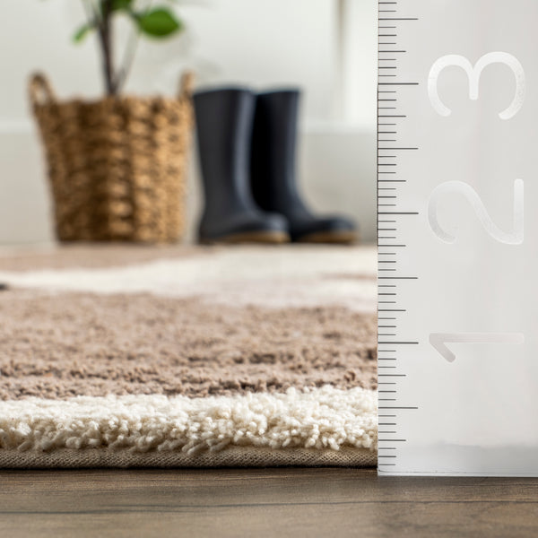 Nuloom Reika Lion Cub Machine Washable Kids Area Rug Brown