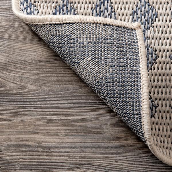 Nuloom Reina Modern Trellis Indoor/Outdoor Area Rug Light Grey