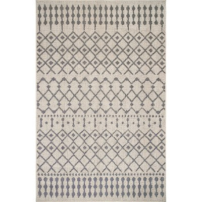 nuloom Reina Modern Trellis Indoor/Outdoor Area Rug Light Grey