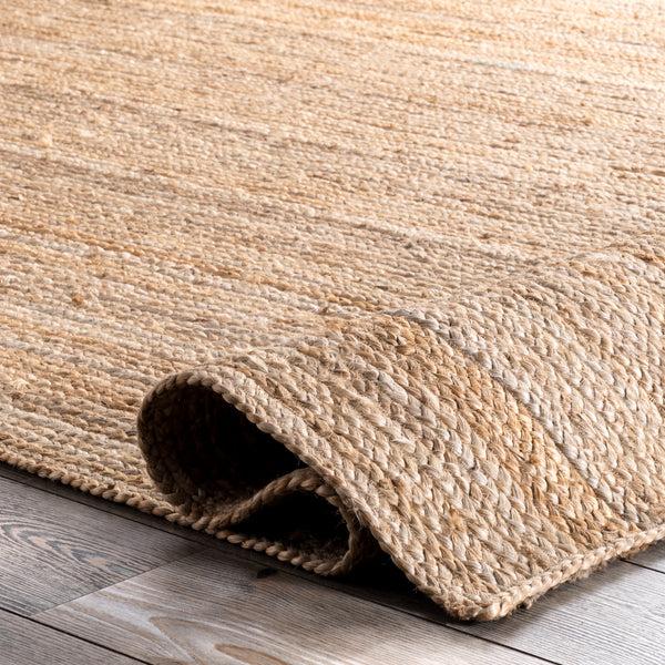 Nuloom Rigo Hand Woven Farmhouse Jute Area Rug Natural
