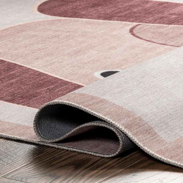 Nuloom Rizzo Puppy Kids Machine Washable Area Rug Light Gray