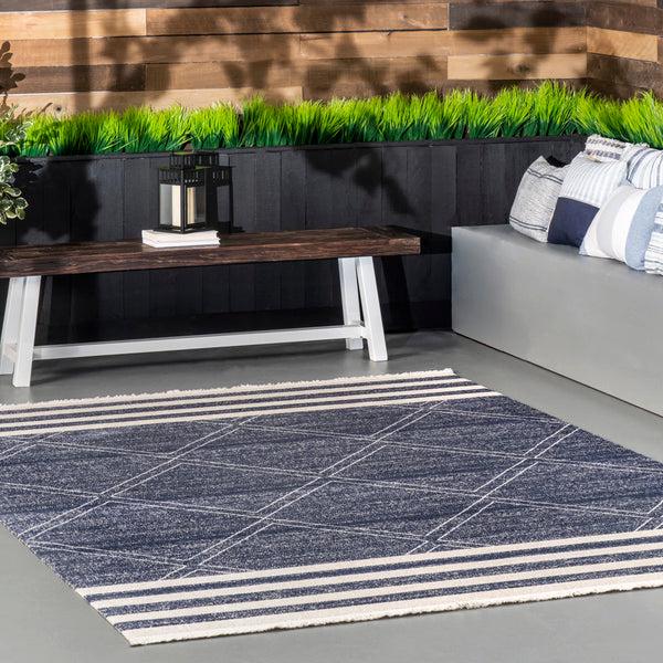 Nuloom Roberge Coastal Indoor/Outdoor Area Rug Blue
