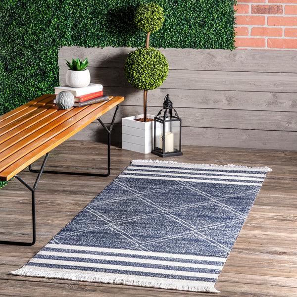 Nuloom Roberge Coastal Indoor/Outdoor Area Rug Blue