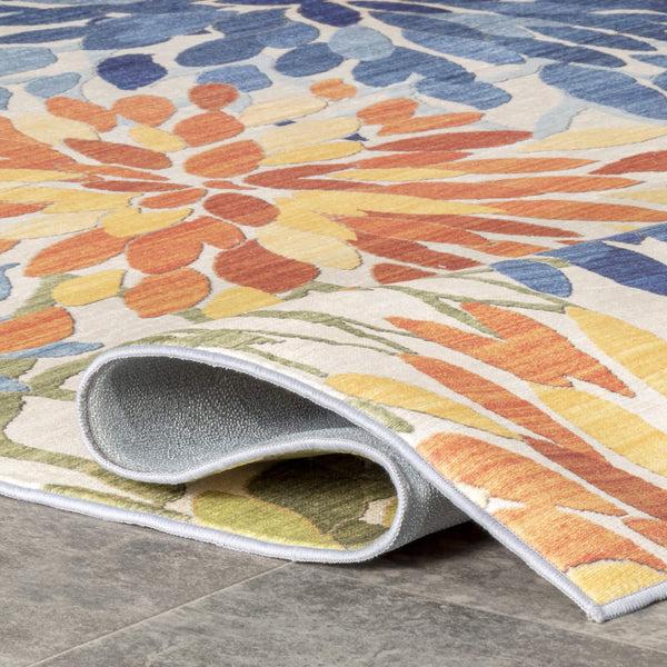 Nuloom Rosana Floral Machine Washable Indoor/Outdoor Area Rug Multi