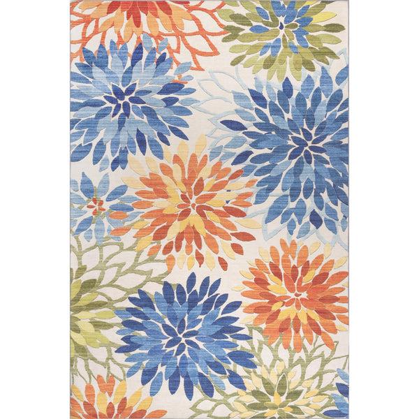 nuloom Rosana Floral Machine Washable Indoor/Outdoor Area Rug Multi