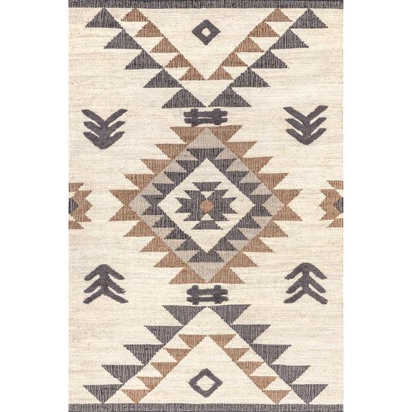 nuloom Rosanna Southwestern Symbols Jute Area Rug Natural