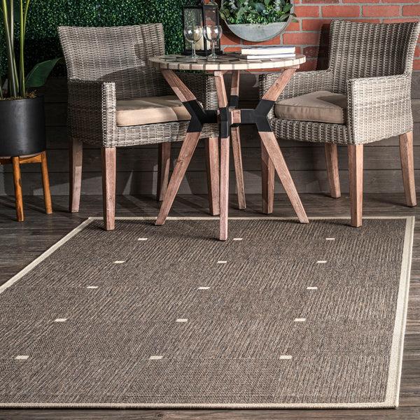 Nuloom Ryann Glen Check Indoor/Outdoor Area Rug Grey