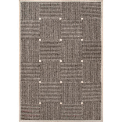 nuloom Ryann Glen Check Indoor/Outdoor Area Rug Grey