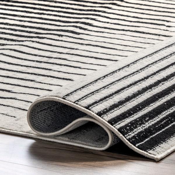 Nuloom Sabrina Abstract Geometric Sunset Area Rug Gray
