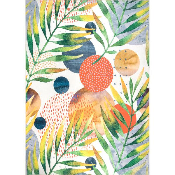 nuloom Sailor Machine Washable Tropical Area Rug Green