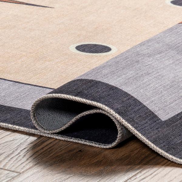 Nuloom Samantha Kitten Kids Machine Washable Area Rug Blue