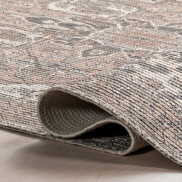 Nuloom Sausha Traditional Medallion Indoor/Outdoor Area Rug Grey