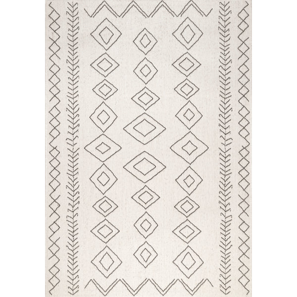 nuloom Serna Moroccan Indoor/Outdoor Area Rug Ivory