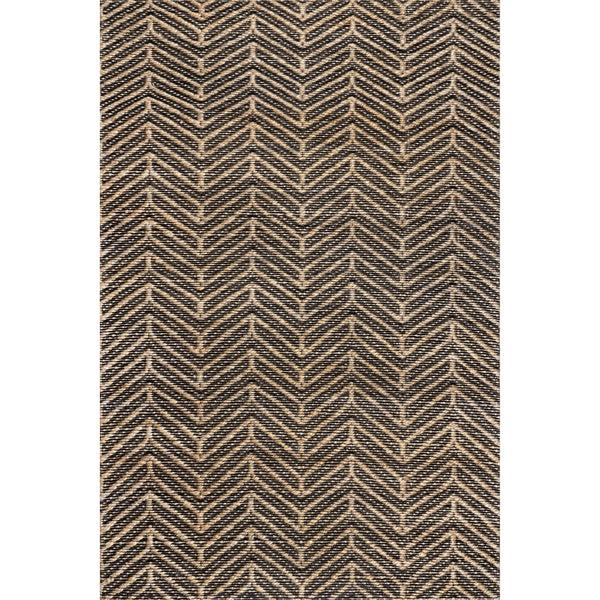 nuloom Shelby Hand Loomed Jute Chevron Area Rug Natural
