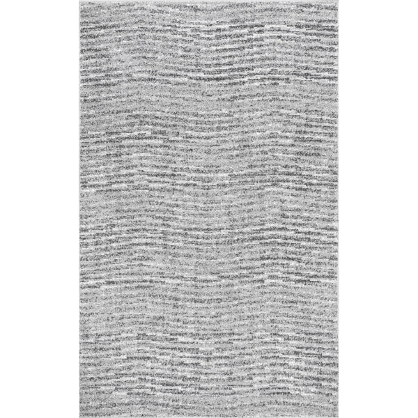 nuloom Sherill Ripple Modern Abstract Area Rug Grey