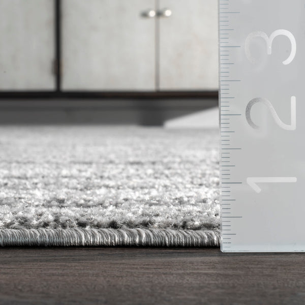 Nuloom Sherill Ripple Modern Abstract Area Rug Grey