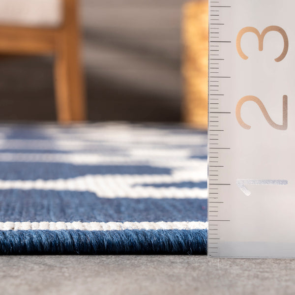 Nuloom Shiloh Geometric Star Indoor/Outdoor Area Rug Navy