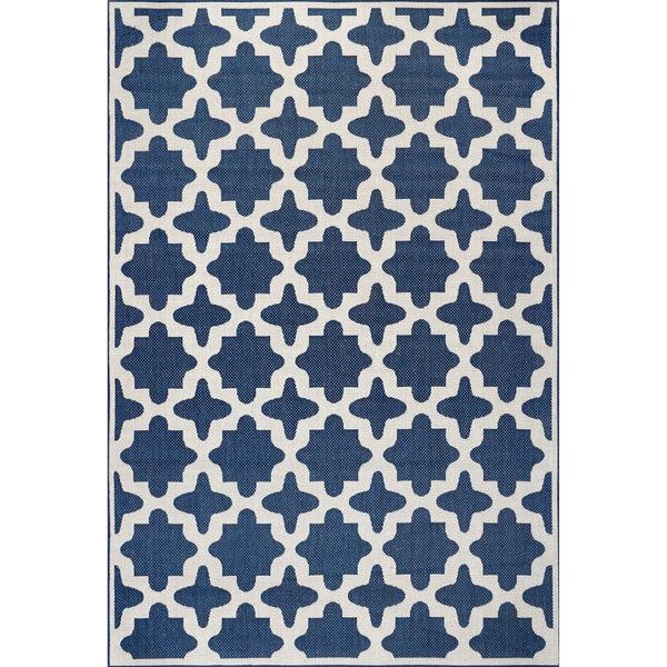 nuloom Shiloh Geometric Star Indoor/Outdoor Area Rug Navy