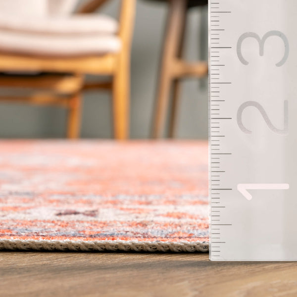 Nuloom Sky Machine Washable Global Inspired Area Rug Rust