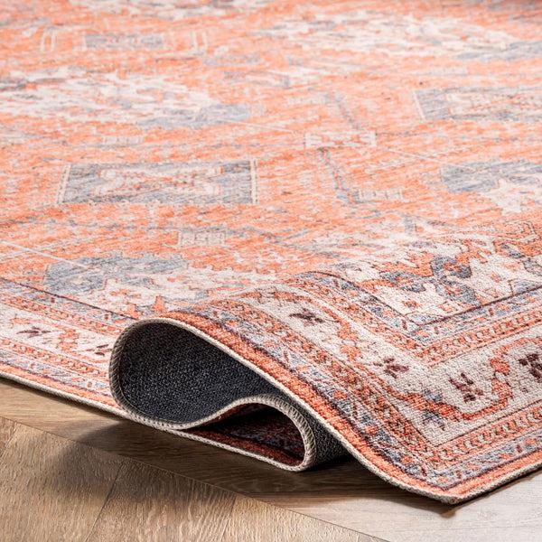 Nuloom Sky Machine Washable Global Inspired Area Rug Rust