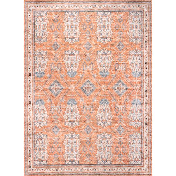 nuloom Sky Machine Washable Global Inspired Area Rug Rust