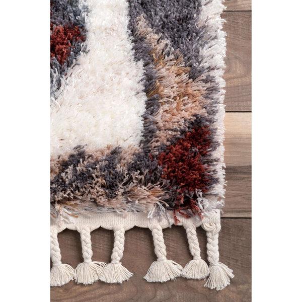Nuloom Southwestern Maryann Moroccan Tassel Shag Multi