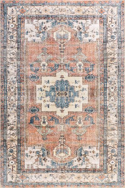 nuloom SplashGuard Machine Washable Area Rug Light Rust