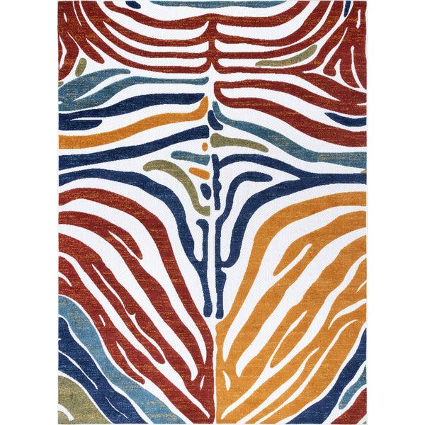 nuloom Summer Textured Zebra Stripes Indoor/Outdoor Area Rug Beige