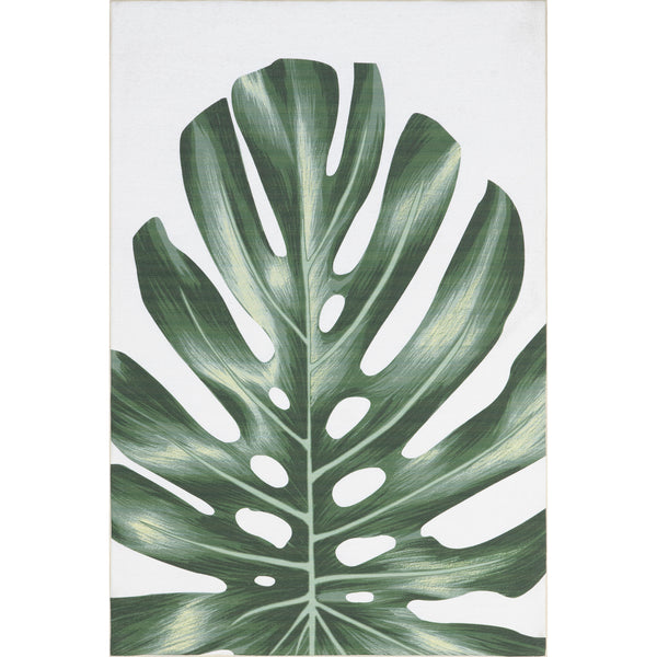 nuloom Taka Palm Indoor/Outdoor Machine Washable Area Rug Green