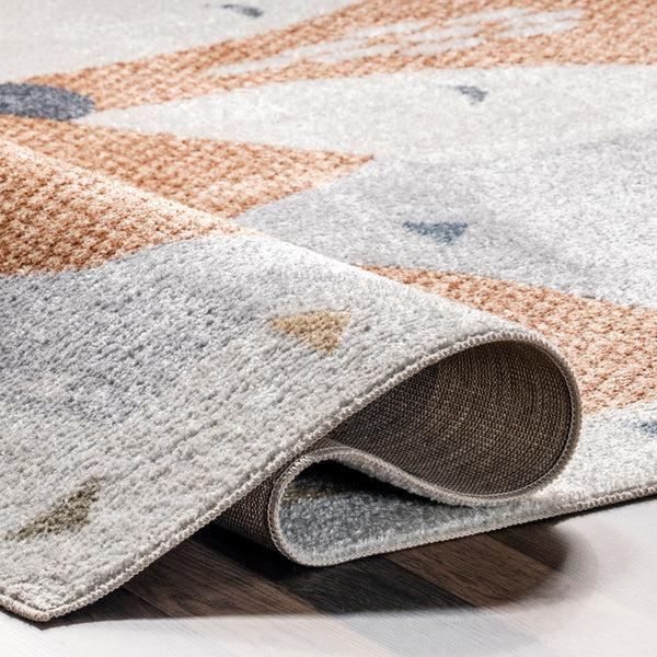 Nuloom Talia Bashful Fox Kids Machine Washable Area Rug Beige